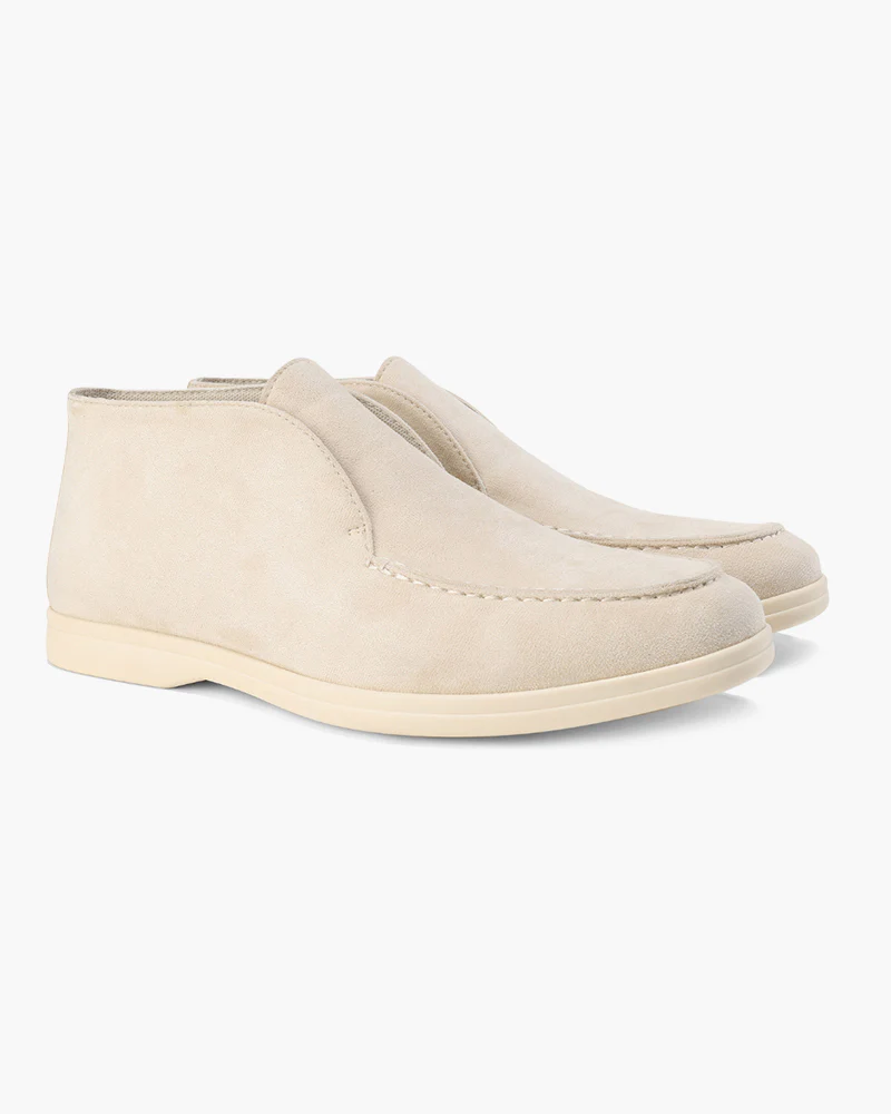 Classic Old Money High Suede Loafers