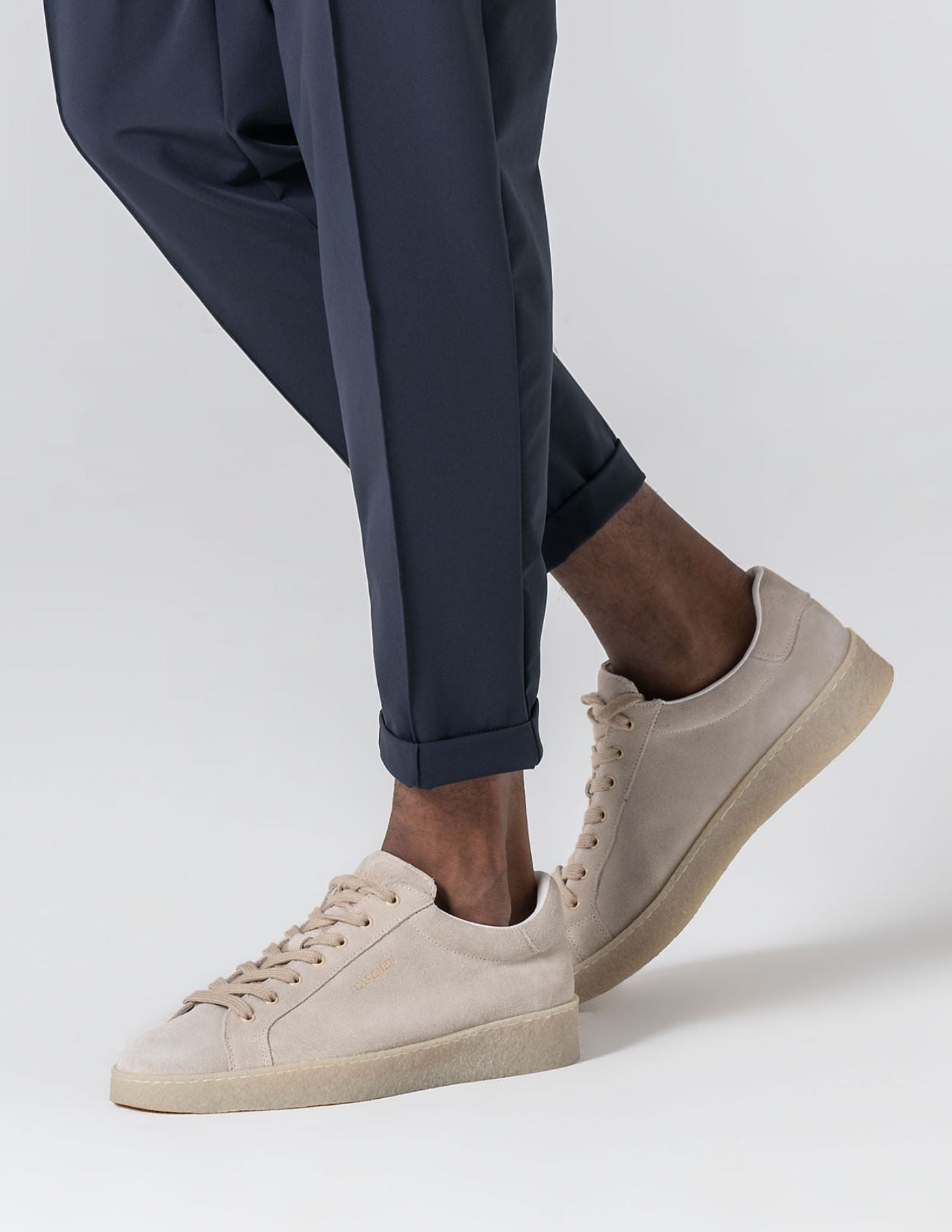 Old Money Cream Suede Sneakers