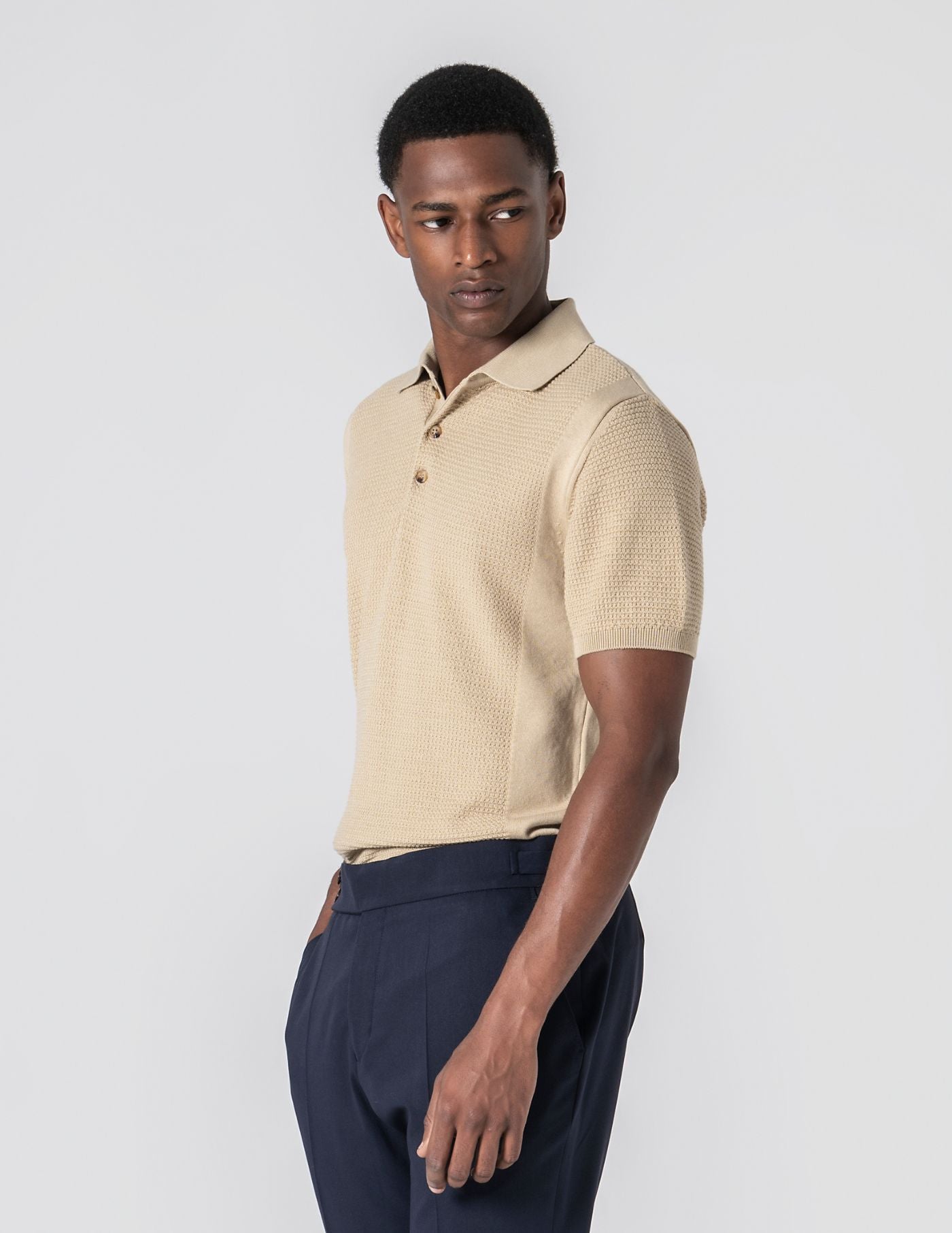 Old Money Structured Knit Polo