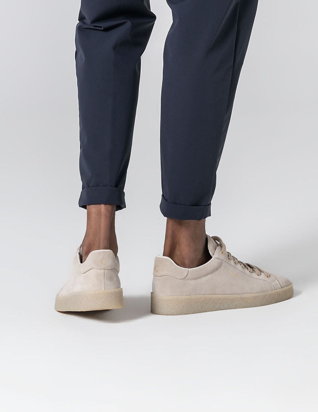 Old Money Cream Suede Sneakers