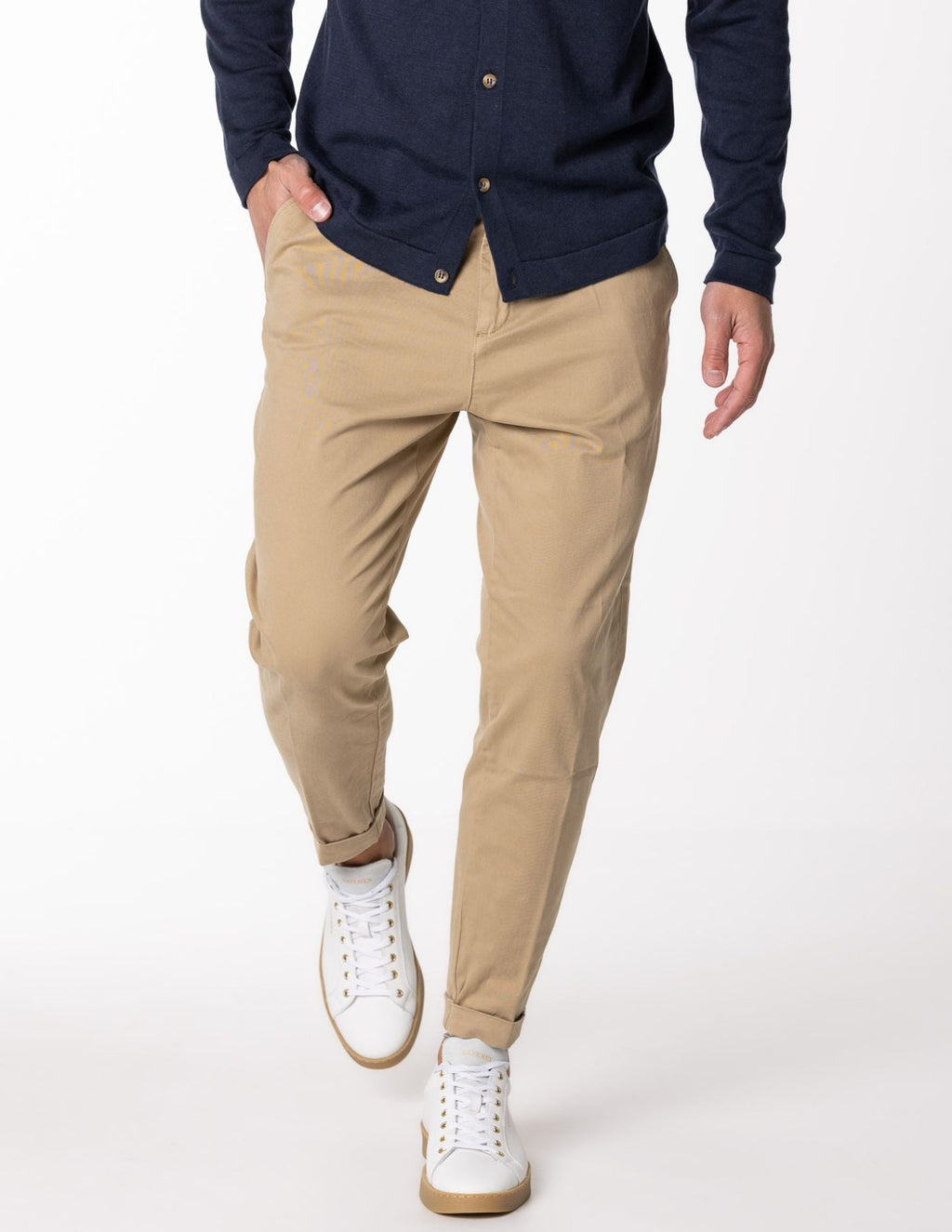 Old Money Cropped Camel Chino Pants