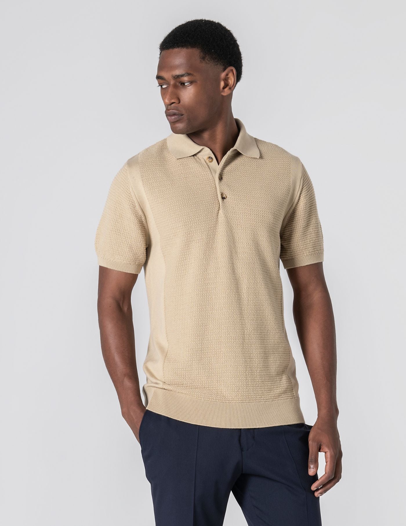 Old Money Structured Knit Polo